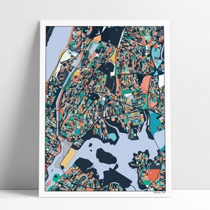The Bronx New York City Map Art Poster Print, Bronx NYC, NY House Decor, Bronx Gift