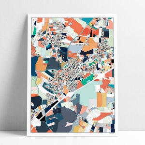 Smithfield NC Wall Art Map Print Poster Housewarming Gift Smithfield Poster Wall Art Home Decor Office Decor Gift Print Abstract Art