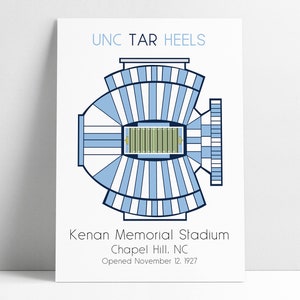 UNC Tar Heels Kenan Memorial Stadium College Football UNC Tarheels Chapel Hill NC