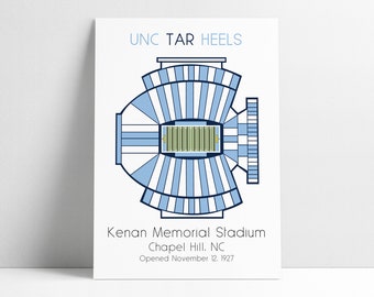 UNC Tar Heels Kenan Memorial Stadium College Football UNC Tarheels Chapel Hill NC