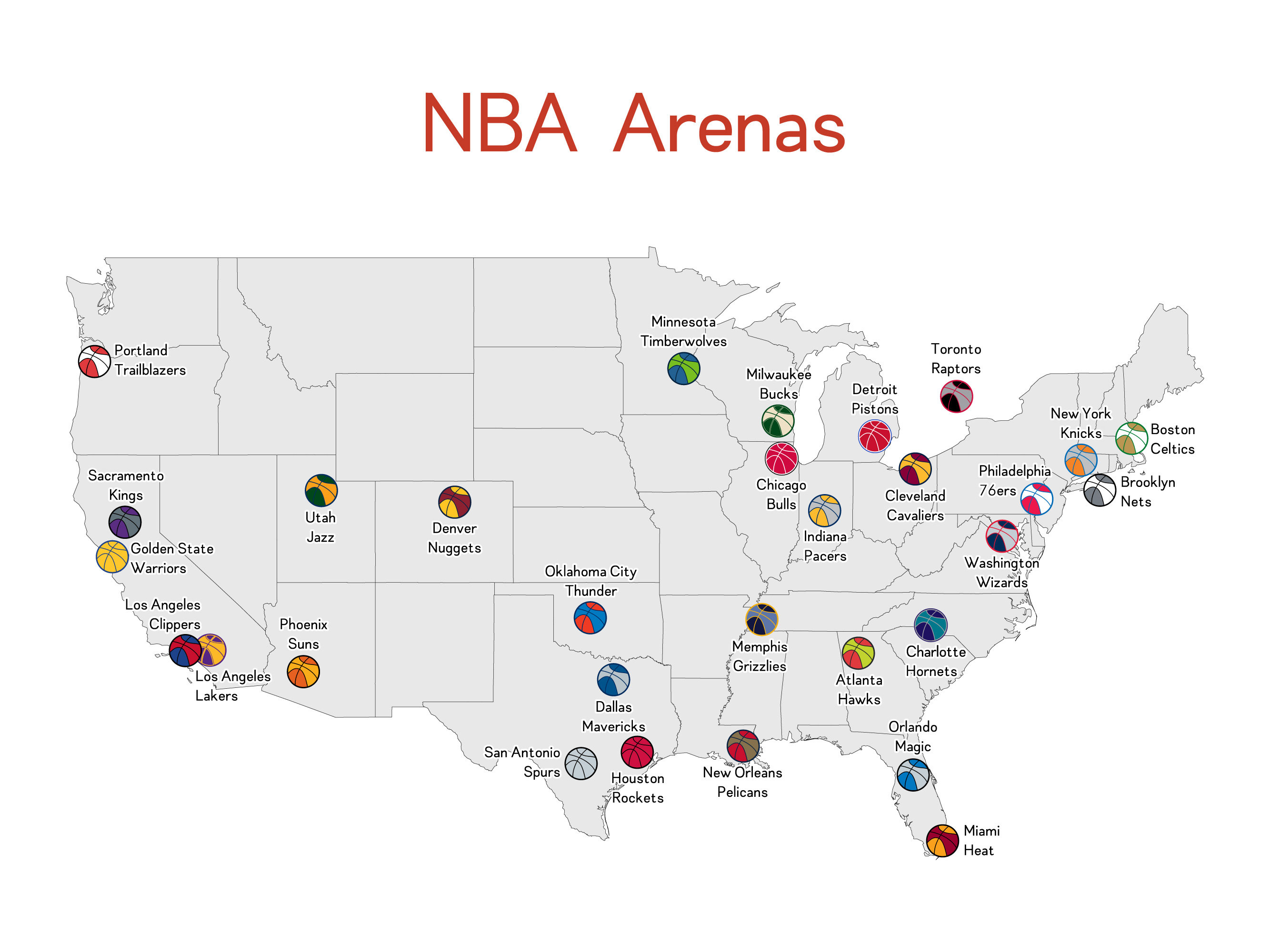 equipos nba mapa