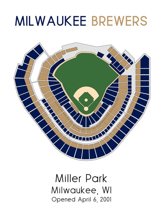 Brewers Seating Chart Detailed
