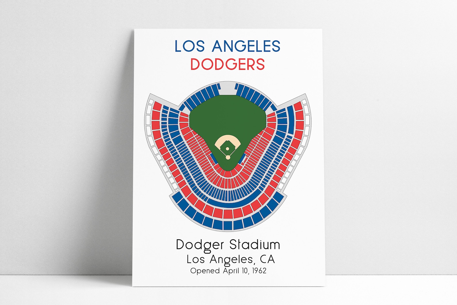Dodger Stadium Print LA Dodger Stadium Seating Chart Poster - Etsy