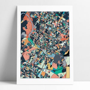 Austin, TX,  City Map, Austin Texas, Gift Idea, Home Decor,  Abstract Art, Austin Print, Austin Map Poster, Texas, Wall Art Decor, City Art