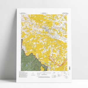 Boone NC Topo Map Poster Print ASU App State Map Art Housewarming Appalachian State Gift Poster Wall Art Decoração para casa Presente Impressão Arte abstrata
