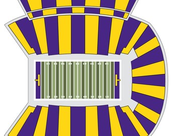 Dowdy-ficklen Stadium Print: ECU Pirates Football Art Sweden