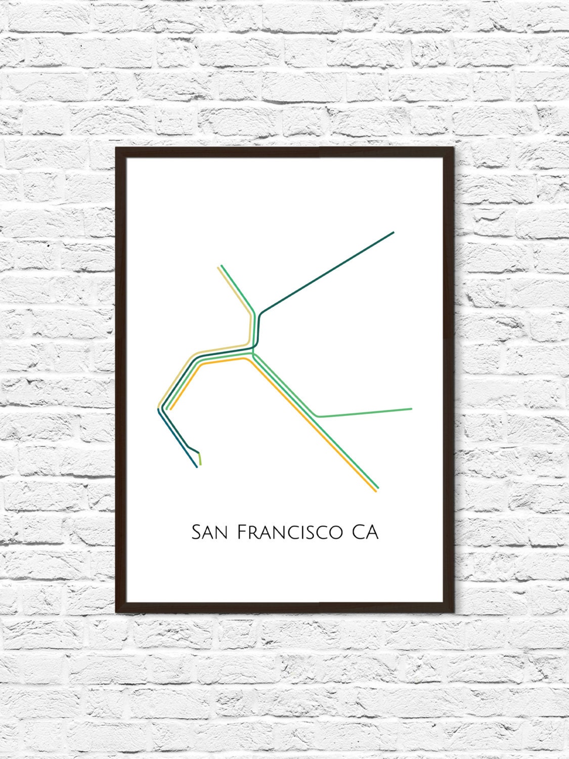 San Francisco Metro Map Bay Area Transit Map Subway