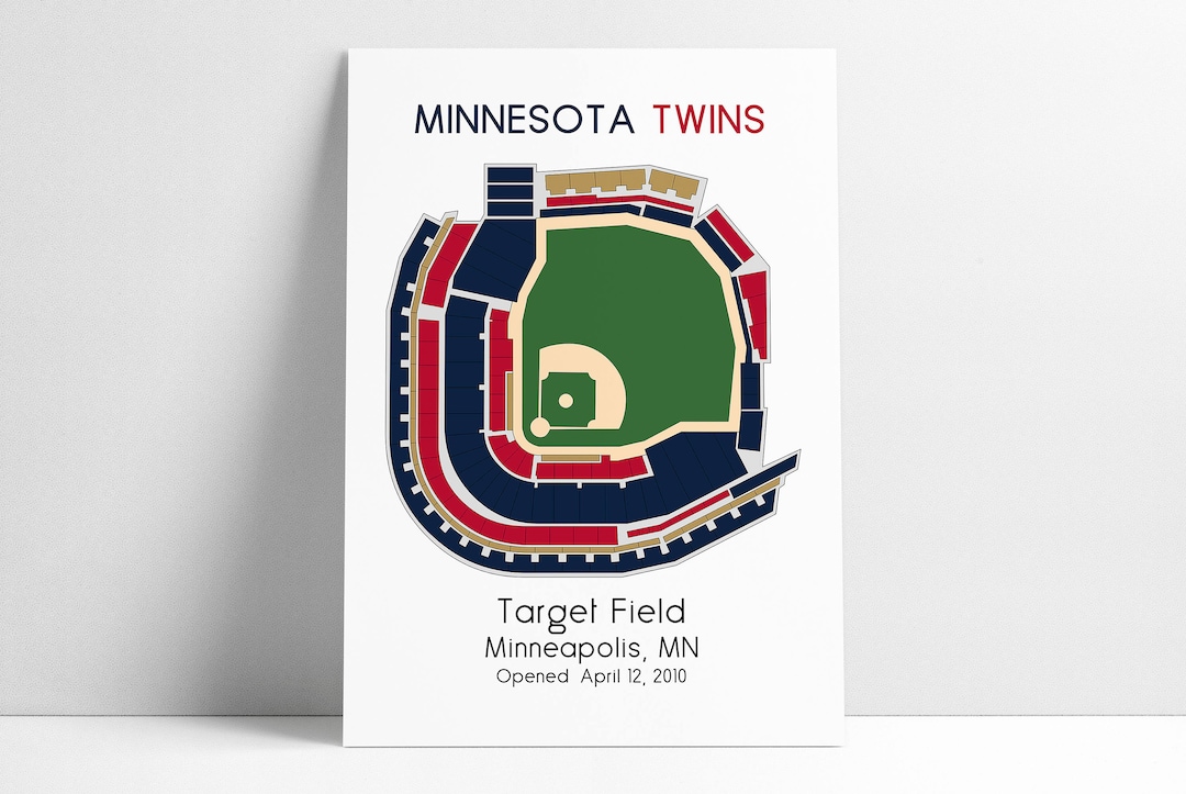 Minnesota Twins Baseball Map, MLB Stadium Map, Ballpark Map, Baseball