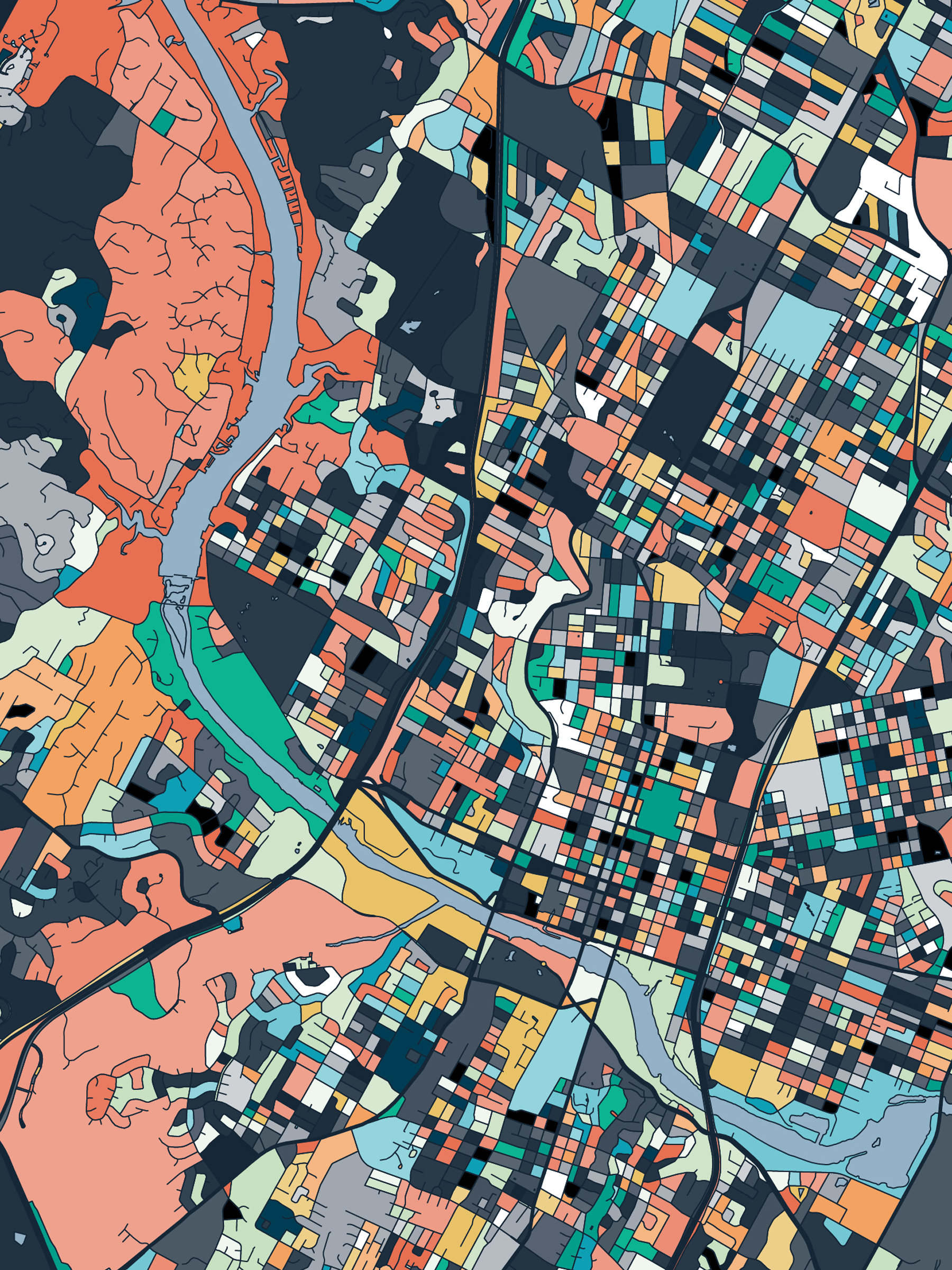 Austin TX City Map Austin Texas - Il Fullxfull.1245699021 Ogbc 