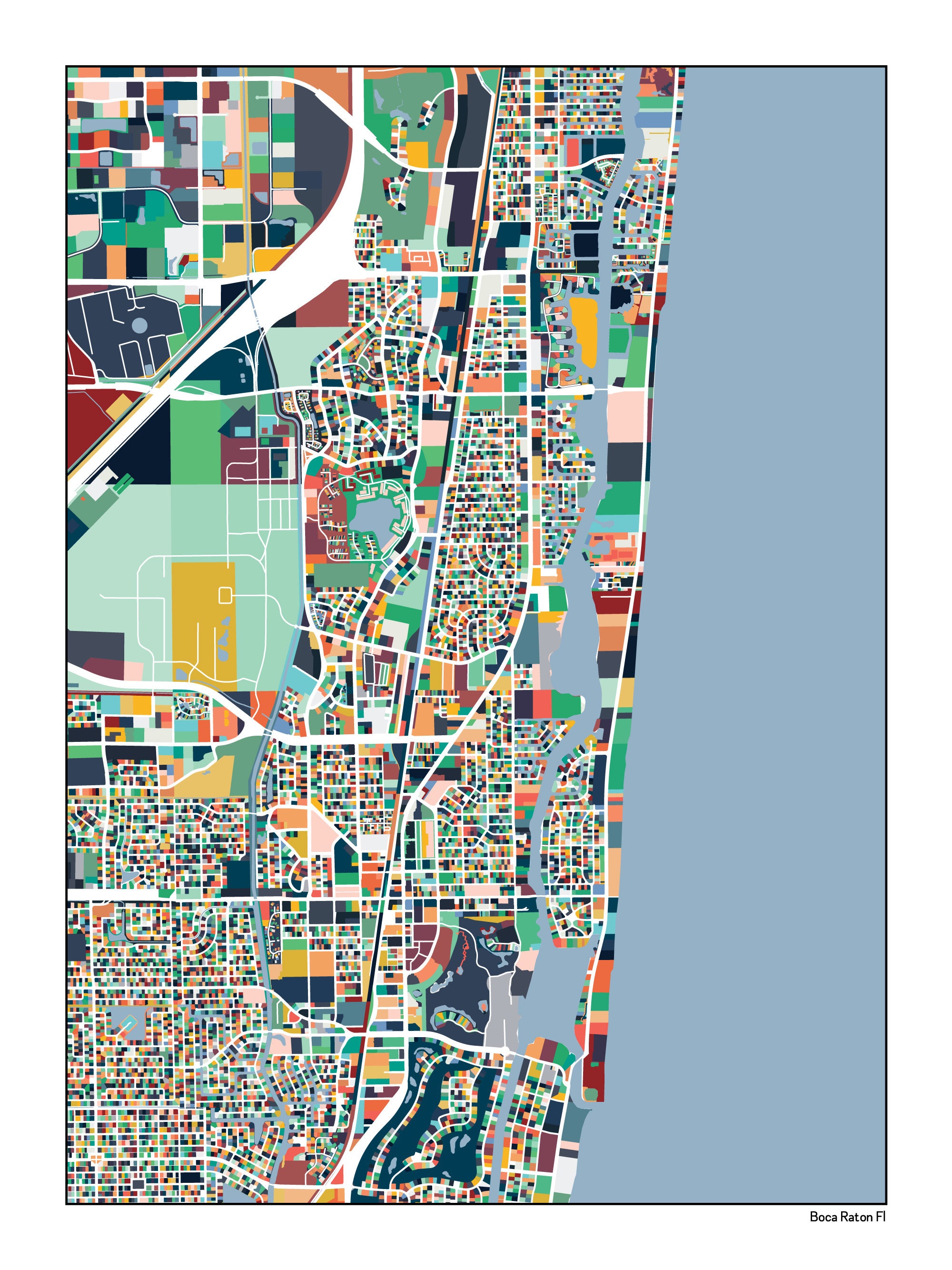 Florida Map Boca Raton Fl