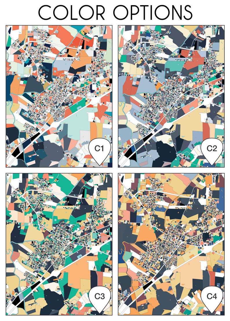 Smithfield NC Wall Art Map Print Poster Housewarming Gift Etsy