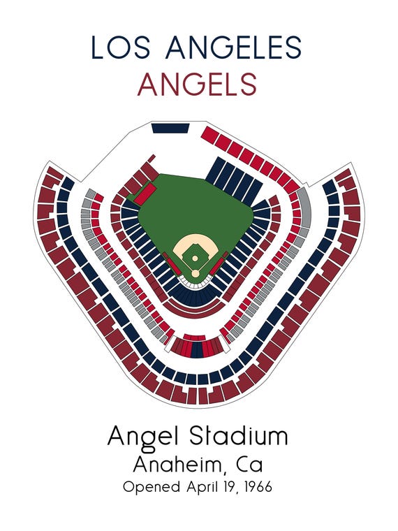 Angels Stadium Chart