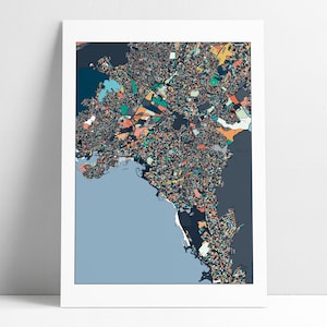 Athen Griechenland, Karte, Athen Druck, Athen Karte, Athen Karte Poster, Athen Karte Druck, Athen, Griechenland, Wand Kunst Dekor