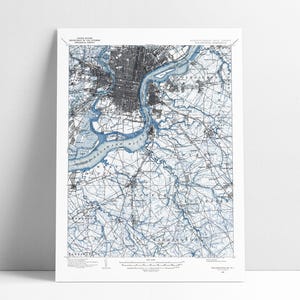 Philadelphia Poster, Philadelphia Art, Map Art, Vintage Map, Perfect Gift Idea