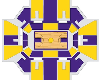 ECU Pirates Basketball Arena Print: Williams Arena, Greenville NC