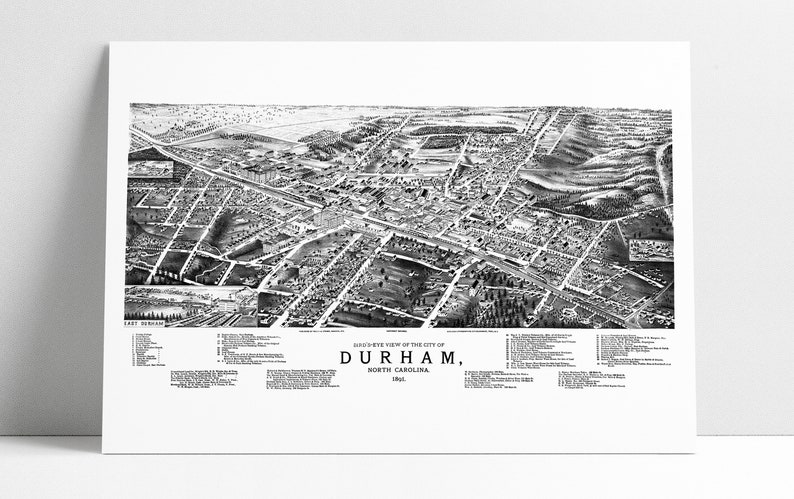 Leadville CO Birds Eye View Poster Print 1879 Leadville Colorado Historic Perspective Map Art 1882 Leadville Birds-Eye View Map 2 Options image 2