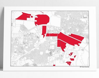 nc State, ncsu, NC, State, nc State University, Campus, Raleigh NC, Raleigh, Campus Map, NC State poster, ncsu campus, Wolfpack