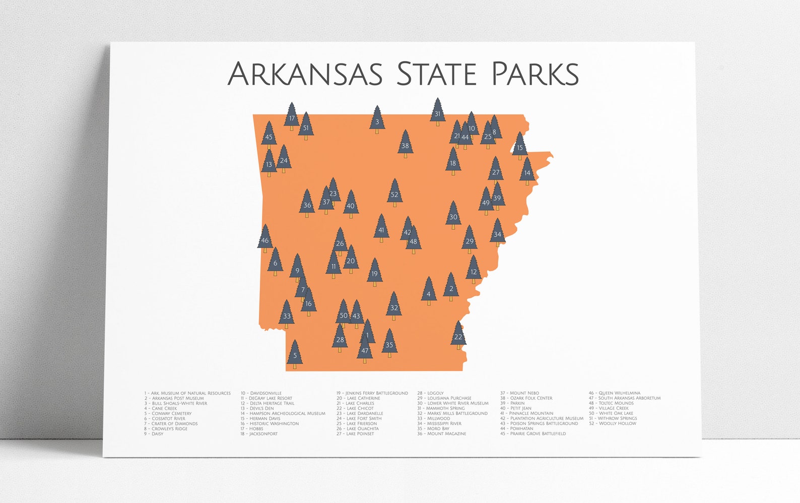 Arkansas State Parks AR State Parks Arkansas State Parks Etsy
