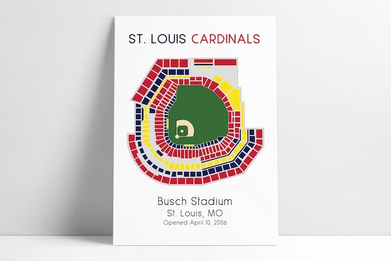St Louis Cardinals Busch Stadium MLB Stadium Map Ballpark 