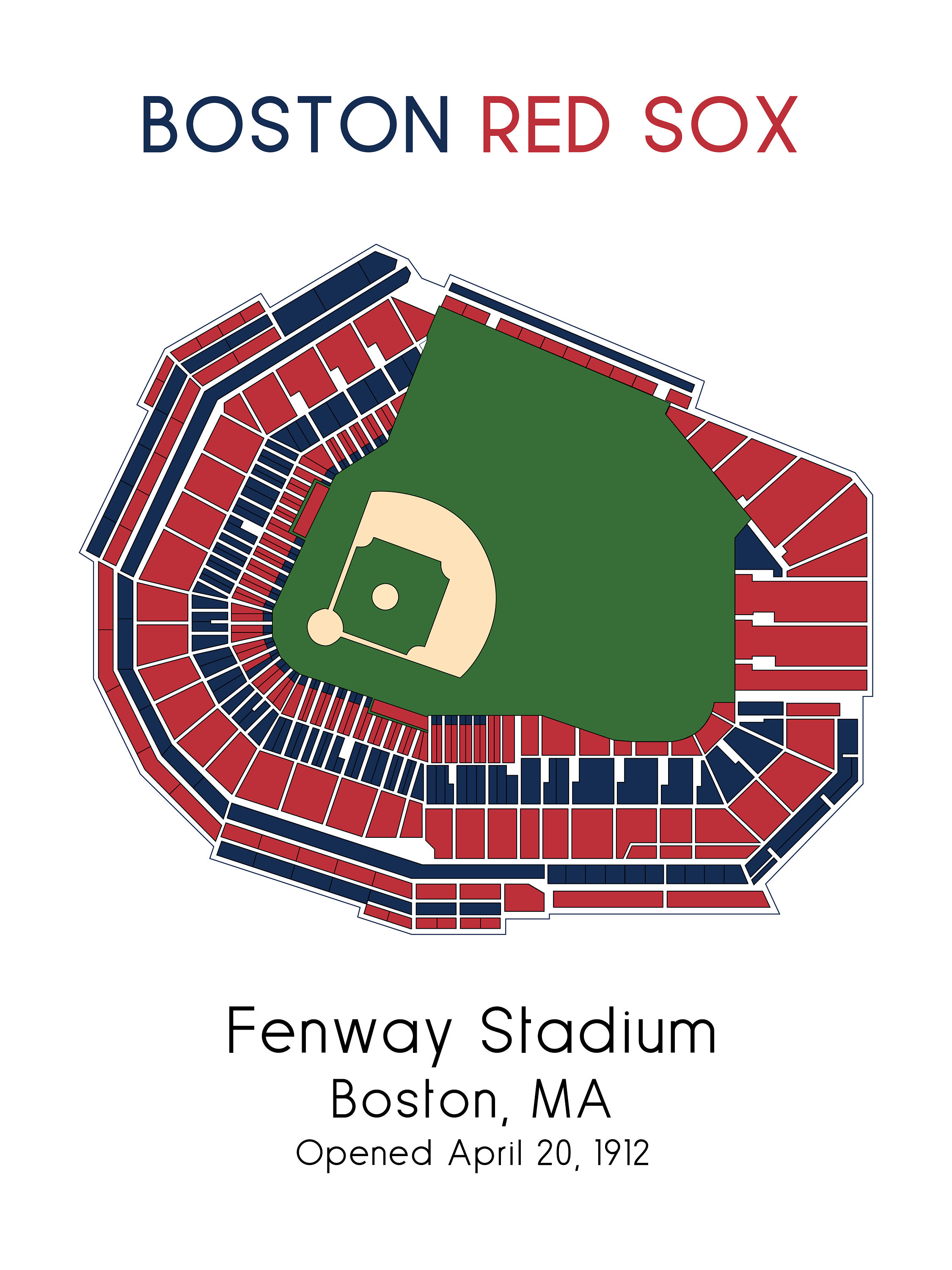 Washington Nationals, MLB Stadium Map, Ballpark Map, Baseball Stadium ...