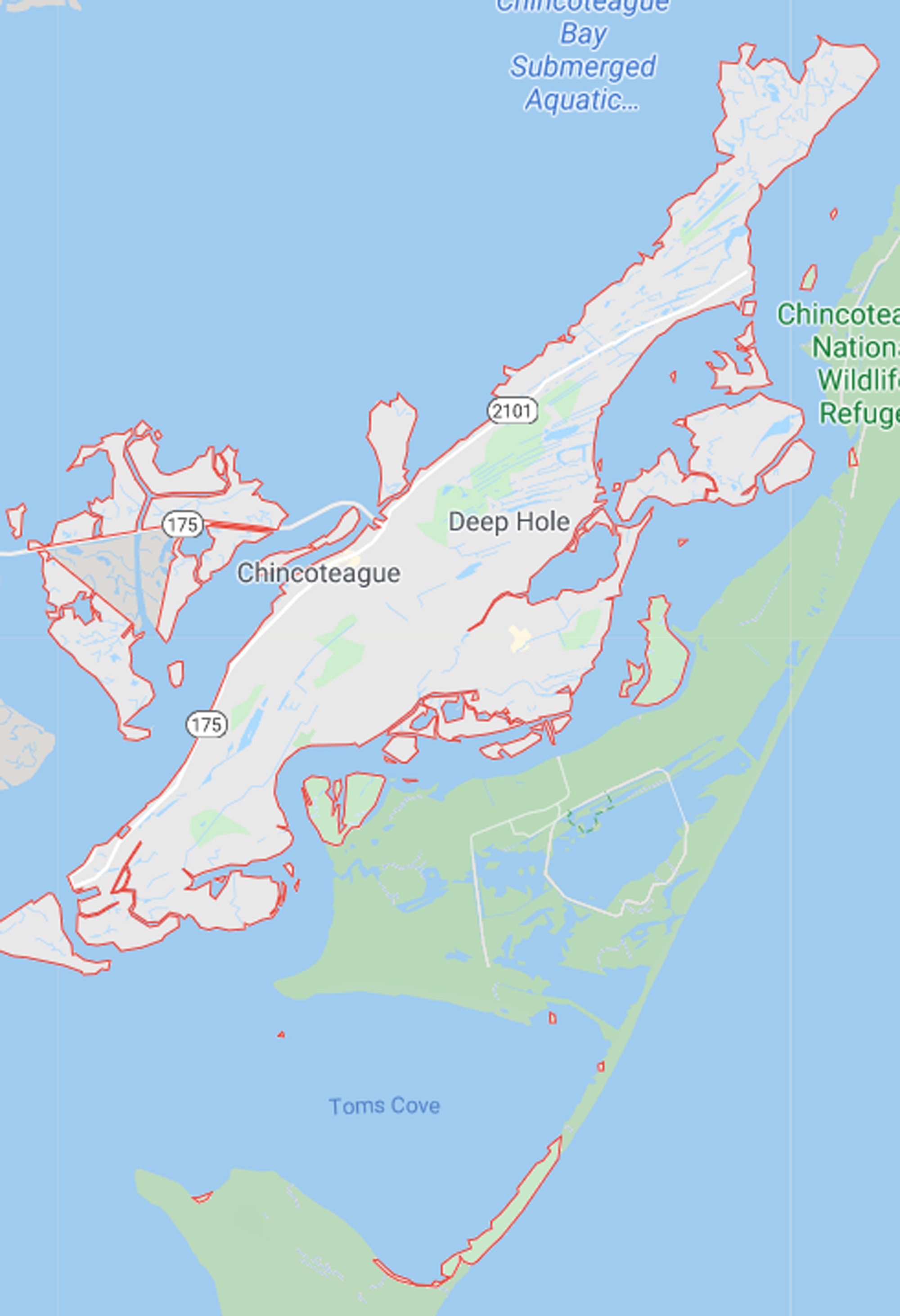 Chincoteague Map Art Chincoteague Beach House Decor Etsy