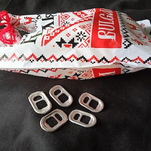 200+ Aluminum Pop Tabs in Bulk,Soda and Beer Can Tabs For Crafts and Charity, Bags, Jewelry, Pictures,