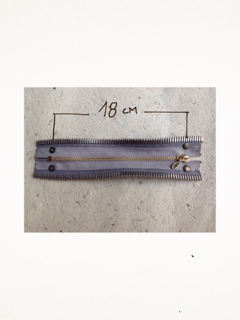 Grey zipper band bracelet Etsy