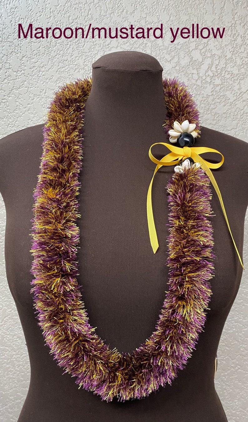 Madetoorder Two Color Eyelash Yarn Lei in a Variety of Etsy
