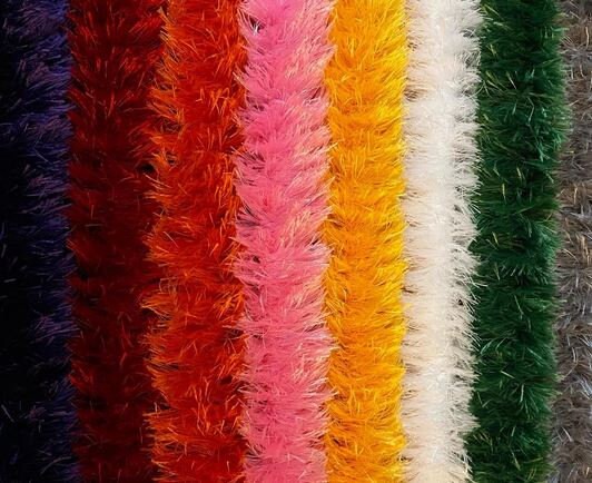 MADE TO ORDER One Color Eyelash Yarn Lei in a Variety of  display picture 1