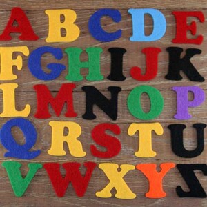 クーパー ブラック フォント アルファベット セット 大文字 A-Z 3 mm フェルト 26 文字