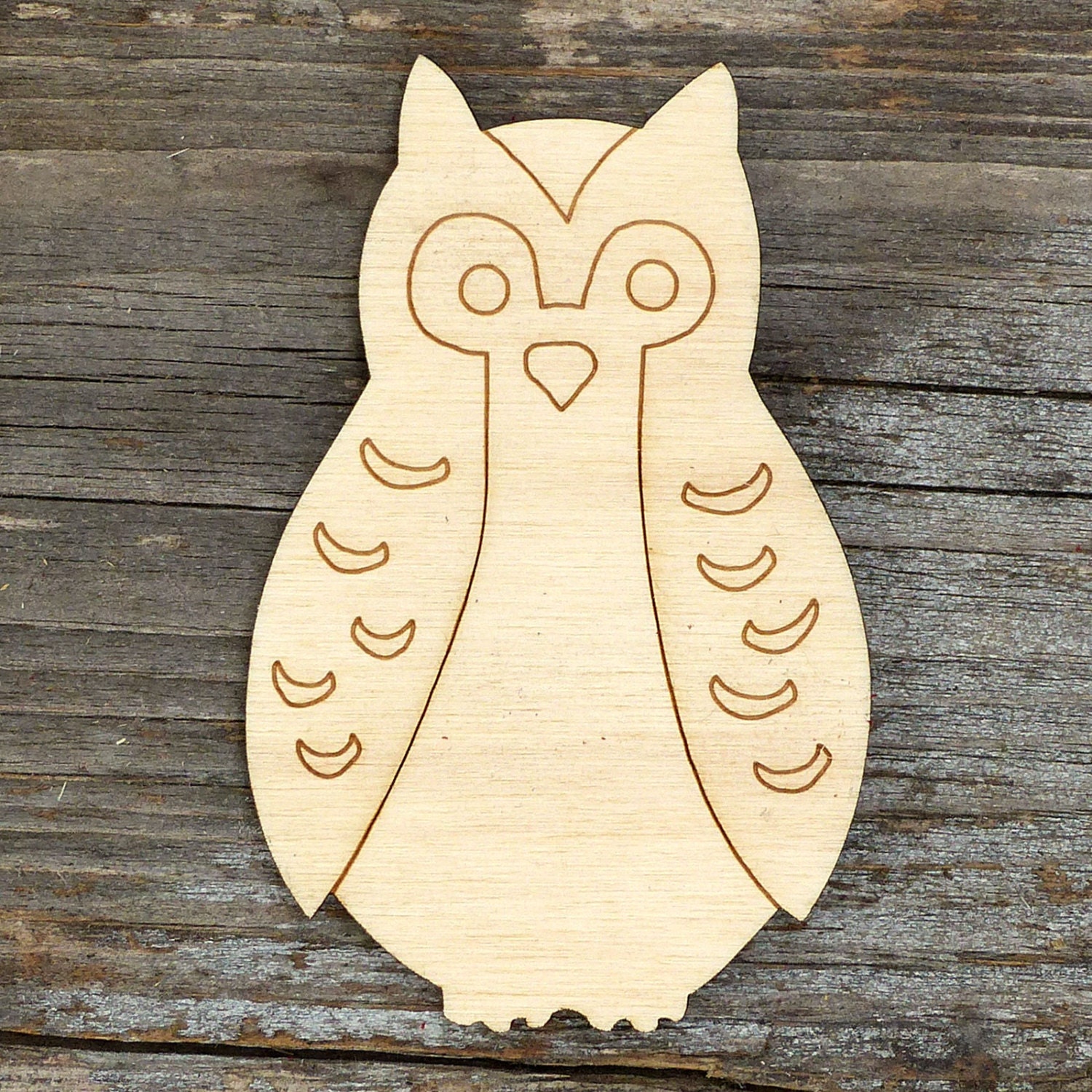 10x Wooden Owl Perching Craft Shape 3mm Plywood Comic Cute Etsy UK