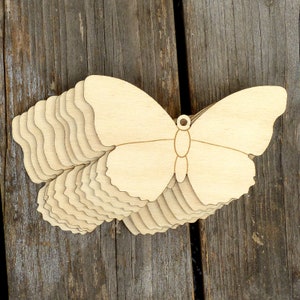 10x Holz Einfache Schmetterling Stil C Handwerk Formen 3mm Sperrholz Insekt und Wildtiere