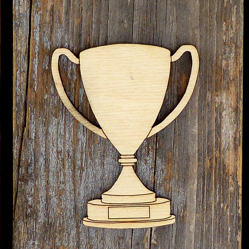 10x Wooden Trophy Cup With Handles Craft Shape 3mm Ply Sports Etsy UK
