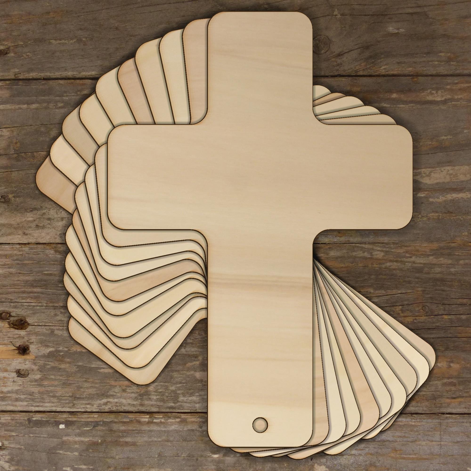 Cross - Laser Cut Out Unfinished Wood Craft Shape REL12 Cross - Laser Cut Out Unfinished Wood Craft Shape REL12