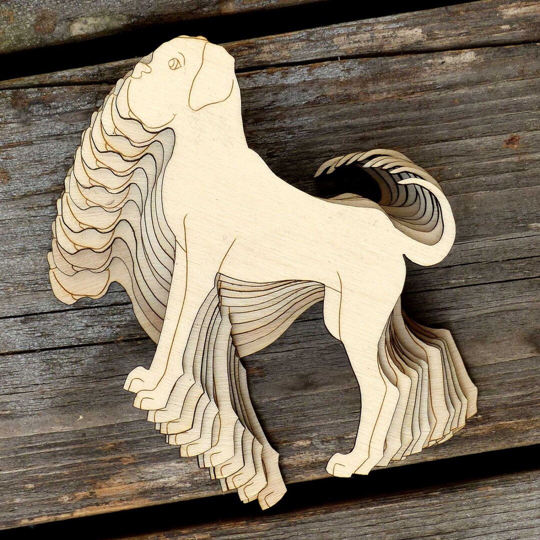 10x Wooden Boxer Dog Standing Craft Shapes 3mm Plywood Etsy
