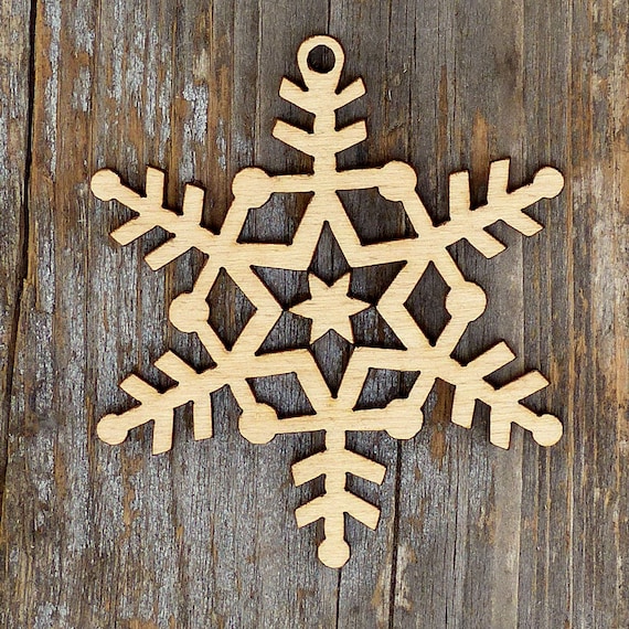 SMALL Snowflake, Wood Craft Shapes, Christmas Wood Cutouts, Holiday  Decor