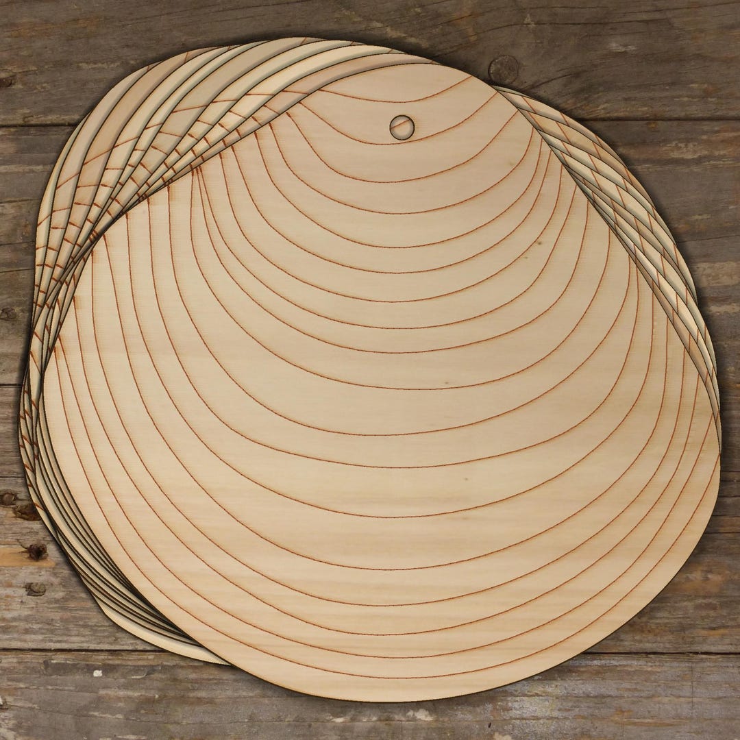 Sea Shell Wood Pattern 10x Wooden Sea Shell Elegant Dosinia Craft Shapes 3mm Plywood Sealife ...