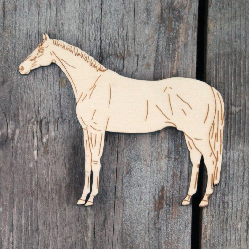 10x Wooden Thoroughbred Horse Craft Shapes 3mm Plywood Etsy UK