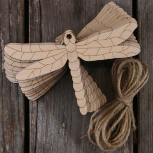 10x Wooden Dragonfly Craft Shape 3mm Plywood can be coloured with felt pens
