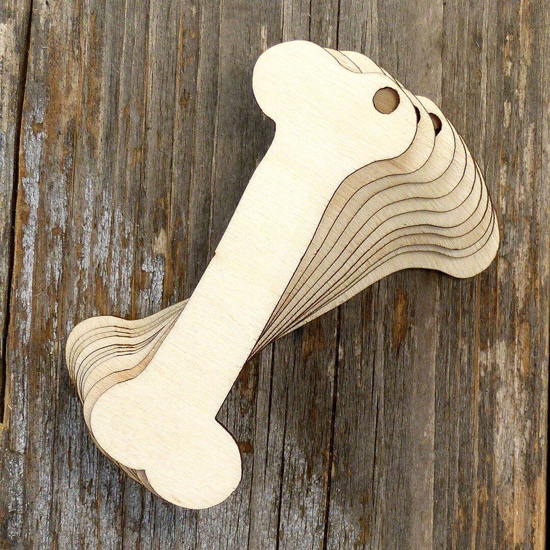 10x Wooden Dog Bone Craft Shapes 3mm Ply Domestic Pet Accessories Etsy