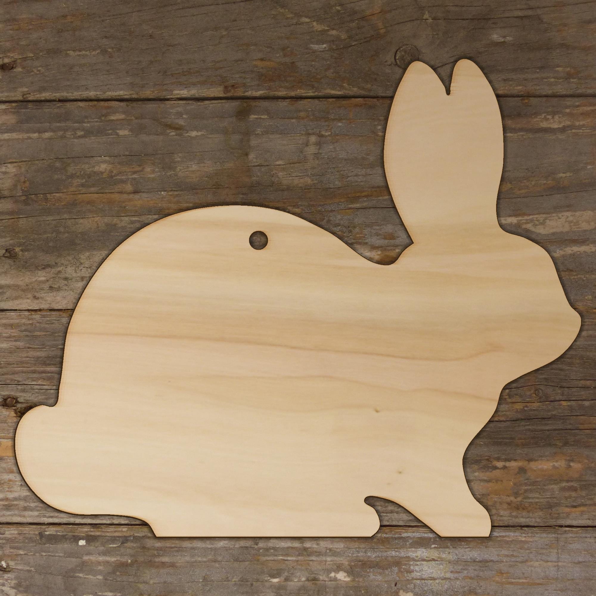 10x Wooden Rabbit Sitting Side View A Plain Craft Shape 3mm Ply Animals ...