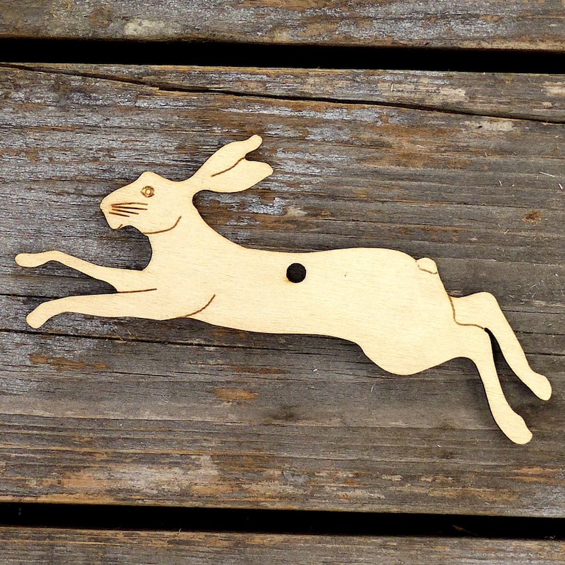 10x Wooden Hare Running and Bounding Craft Shapes 3mm Plywood - Etsy