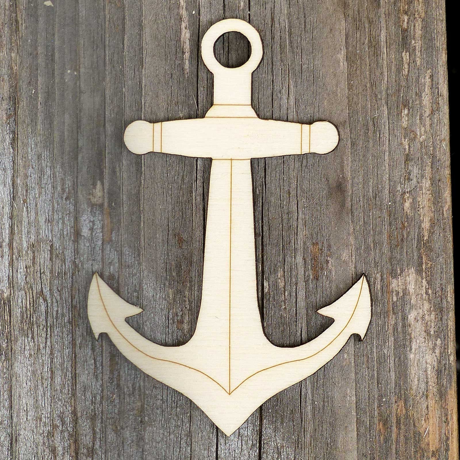 10x Wooden Anchor Craft Shapes 3mm Plywood Nautical Ship Etsy Australia