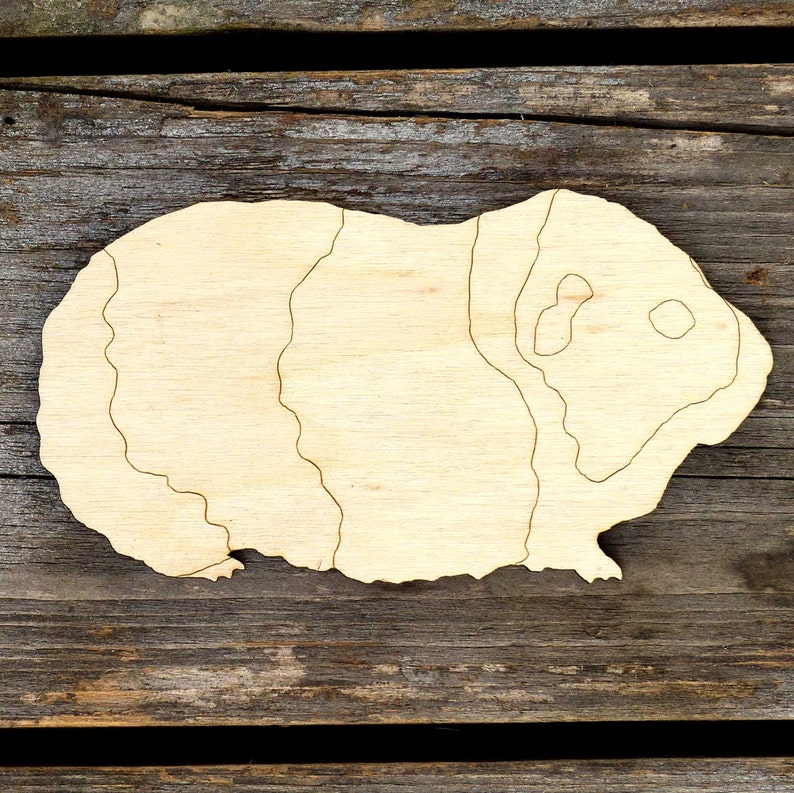 10x Wooden Guinea Pig Craft Shapes 3mm Plywood Etsy