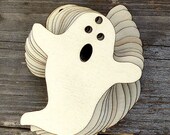 10x Wooden Ghost Scary Comic Howling Craft Shapes 3mm Plywood Halloween