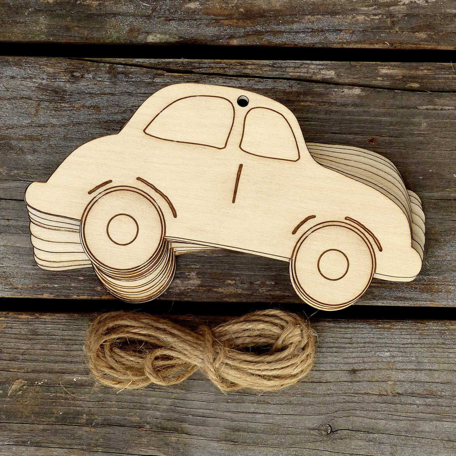 10x Wooden Comic Old Car Craft Shapes 3mm Plywood Etsy