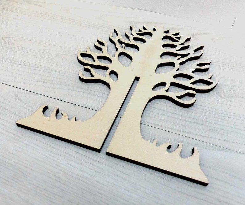 Laser Cut Slot Together Tree Simple Craft Shapes 6mm Birch Etsy Australia