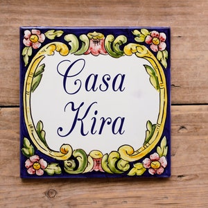 Portuguese House Number Tile , Signs for Home, Personalized Tile ...