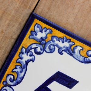 House Number Spanish, Signs for Home, Personalized Tile, Ceramic House ...