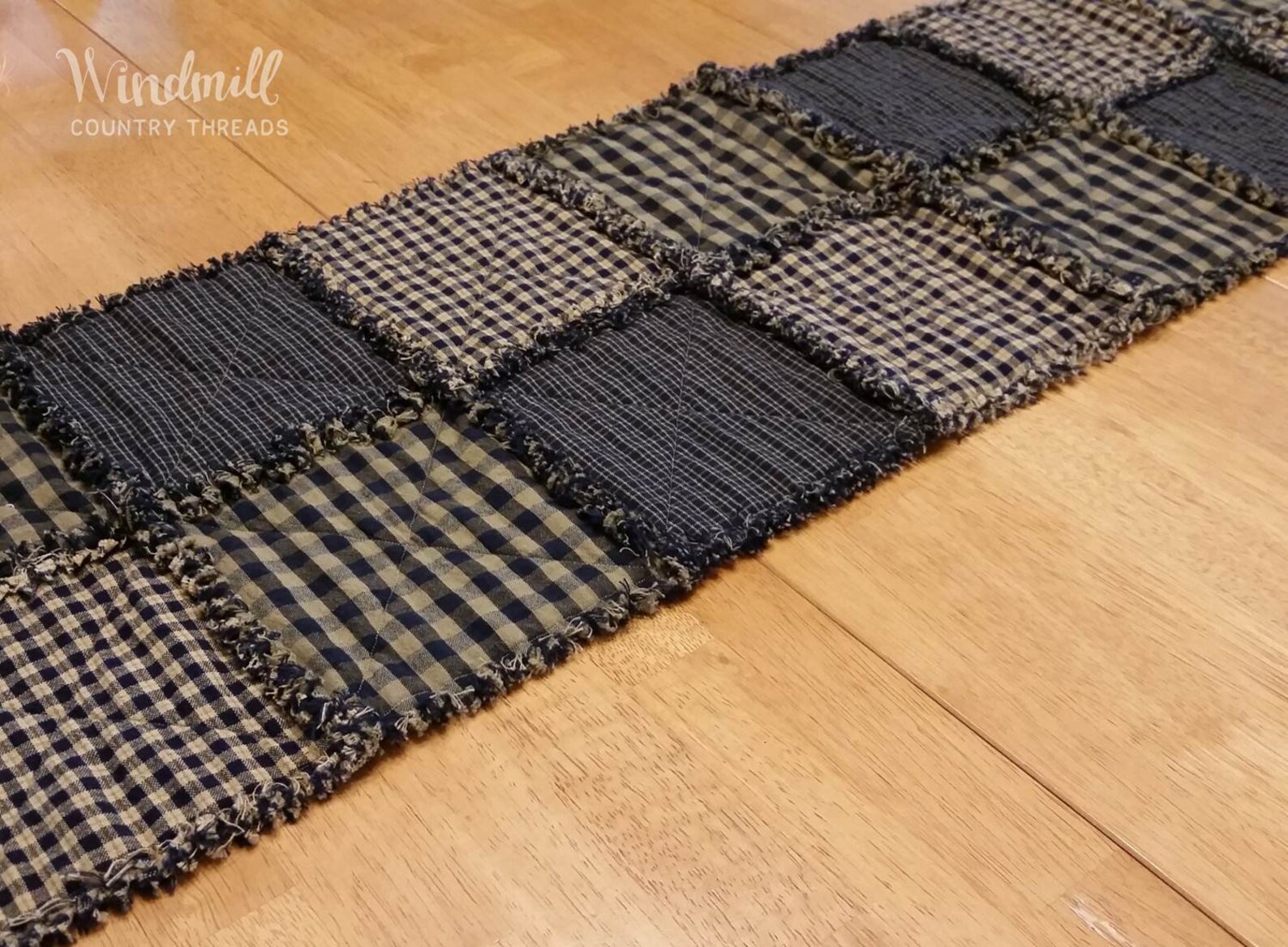 Navy Blue Farmhouse Table Runner Etsy